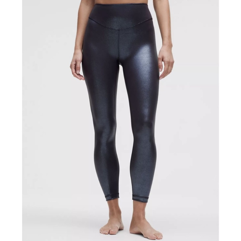 NEW Lululemon Wunder Under SmoothCover Tight 25" Foil Legging, Size 14